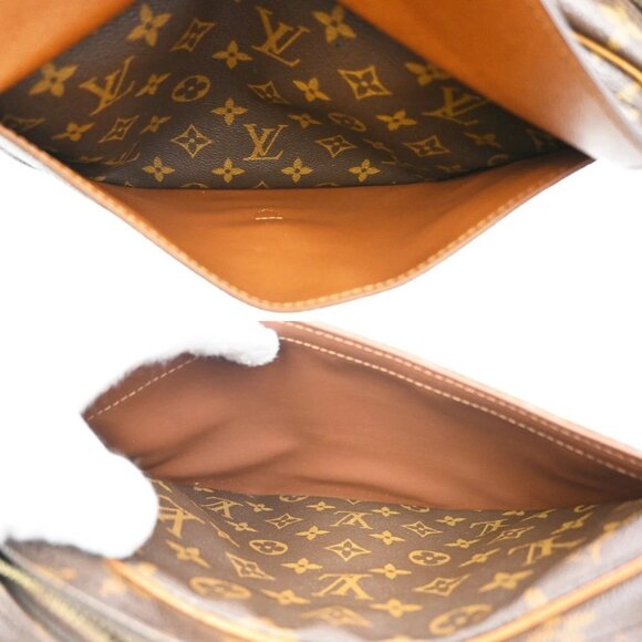 LOUIS VUITTON Jeune Fille GM Shoulder Bag Monogram Leather Brown - Picture 9 of 14